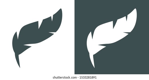 Feather Illustration Symbol Icon Vector