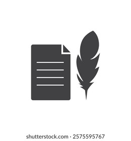 Feather illustration  vector template design