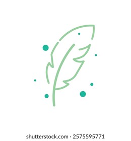 Feather illustration  vector template design