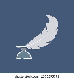 Feather illustration  vector template design