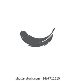 Feather ilustration  logo vector template