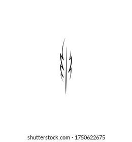 
Plantilla vectorial de logotipo de ilustraciones de plumas

