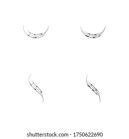 
Feather ilustration  logo vector template

