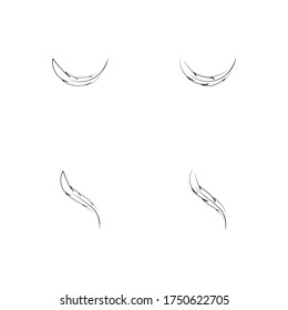 
Feather ilustration  logo vector template

