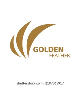 Feather ilustration logo vector template design