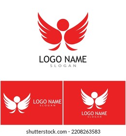 Diseño de plantilla vectorial de logotipo de ilustraciones de plumas