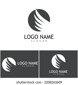 Feather ilustration logo vector template design
