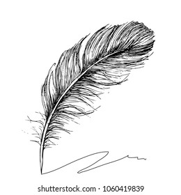 Feather Ink Stock Vector (Royalty Free) 1045821010