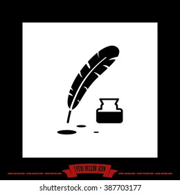 Feather Ink Icon