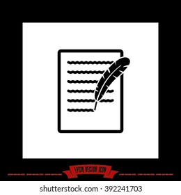 Feather Ink Icon