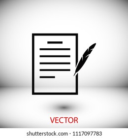 Feather Ink icon , 

Vector EPS 10 illustration style