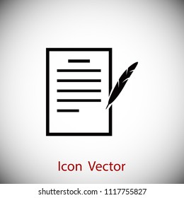 Feather Ink icon , 

Vector EPS 10 illustration style