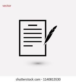 Feather Ink icon , 

Vector EPS 10 illustration style