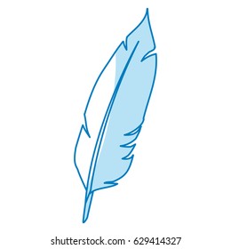 Feather ink isolated