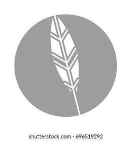 feather ink isolated icon