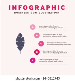 Feather, Ink, Write Infographics Presentation Template. 5 Steps Presentation