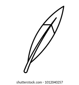 feather isolated symbol
