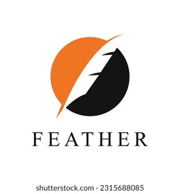 Feather Lawyer Logo design concept