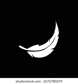 feather line icon illustration vector template design