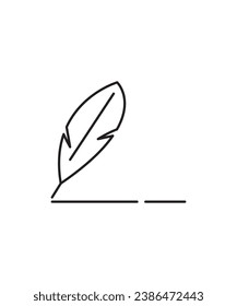 feather line icon, vector best line icon.