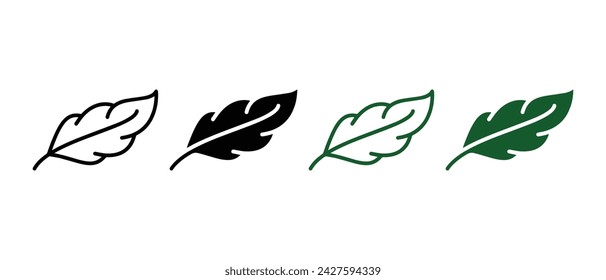 Feather Line and Silhouette Icon Set. Fluffy Bird Quill Pictogram. Lightweight Plume Symbol. Ink Pen for Write Calligraphy Symbols. Fluffy Light Weight. Isolated Vector Illustration.