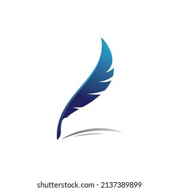 Feather logo concepts  Creative Feather logo design vector