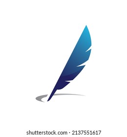 Feather logo concepts  Creative Feather logo design vector