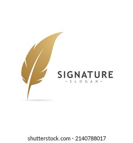 Feather logo concepts  Creative Feather logo design vector