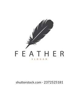 Minimalistische Vektorvorlage für das Design von Fether-Logos
