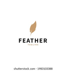 
feather logo design for template