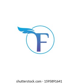 Feather logo design template. modern style icon