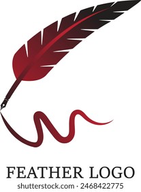 Imágenes vectoriales de diseño de logotipo de plumas. Belleza Pluma logo diseño Plantilla artes. 