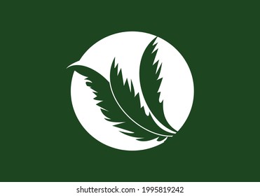 Feather Logo design Vector Template illustration