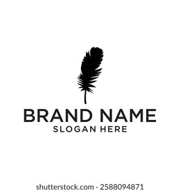 feather logo design vector,editable eps 10