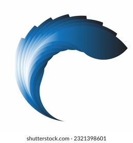 feather logo design with vectorize format.