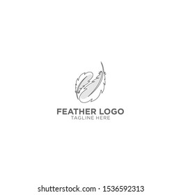 feather logo for spa / salon / beauty logo template