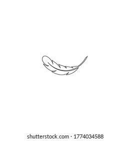 feather logo stock illustration design