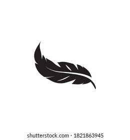 feather logo stock illustration design