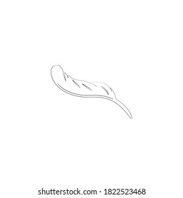 feather logo stock illustration design