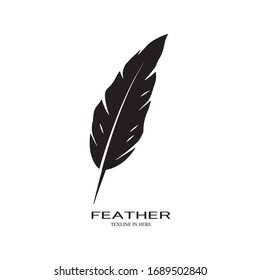 feather logo stock vektor template