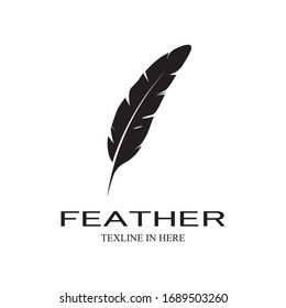 feather logo stock vektor template