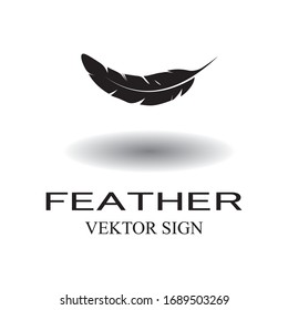 feather logo stock vektor template