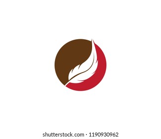 feather logo template