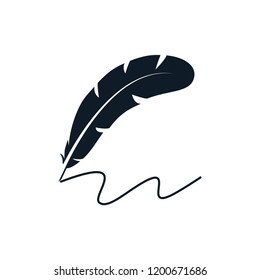 Feather logo template