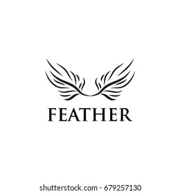 feather logo template