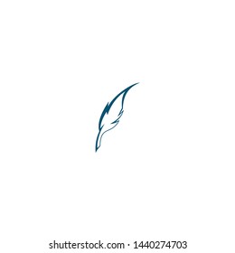 feather logo template vector icon design
