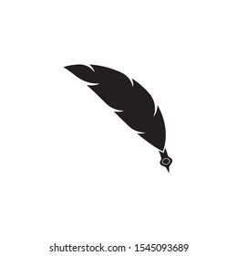feather logo template vector illustration
