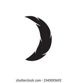 feather logo template vector illustration
