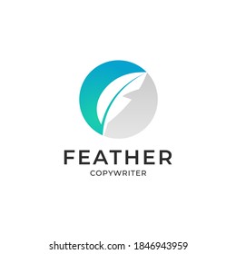 Feather Logo Template vector illustration