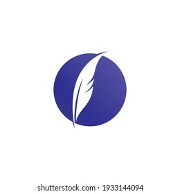 Feather Logo Vector design Template